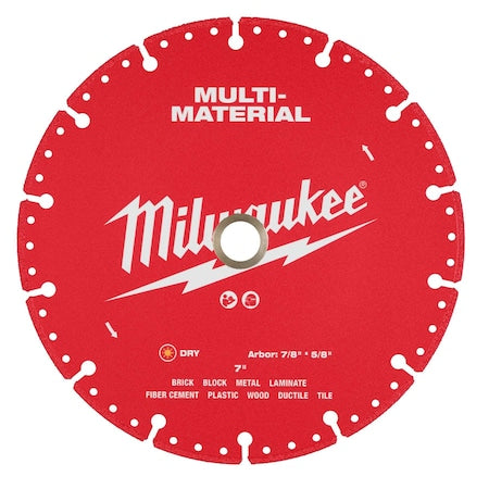 DiamondSawBlade,Diam:7",Arbor:5/8",7/8"
