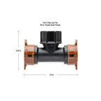 3/4" FHT Swivel x 1/2" Drip-Lock Tee 67496