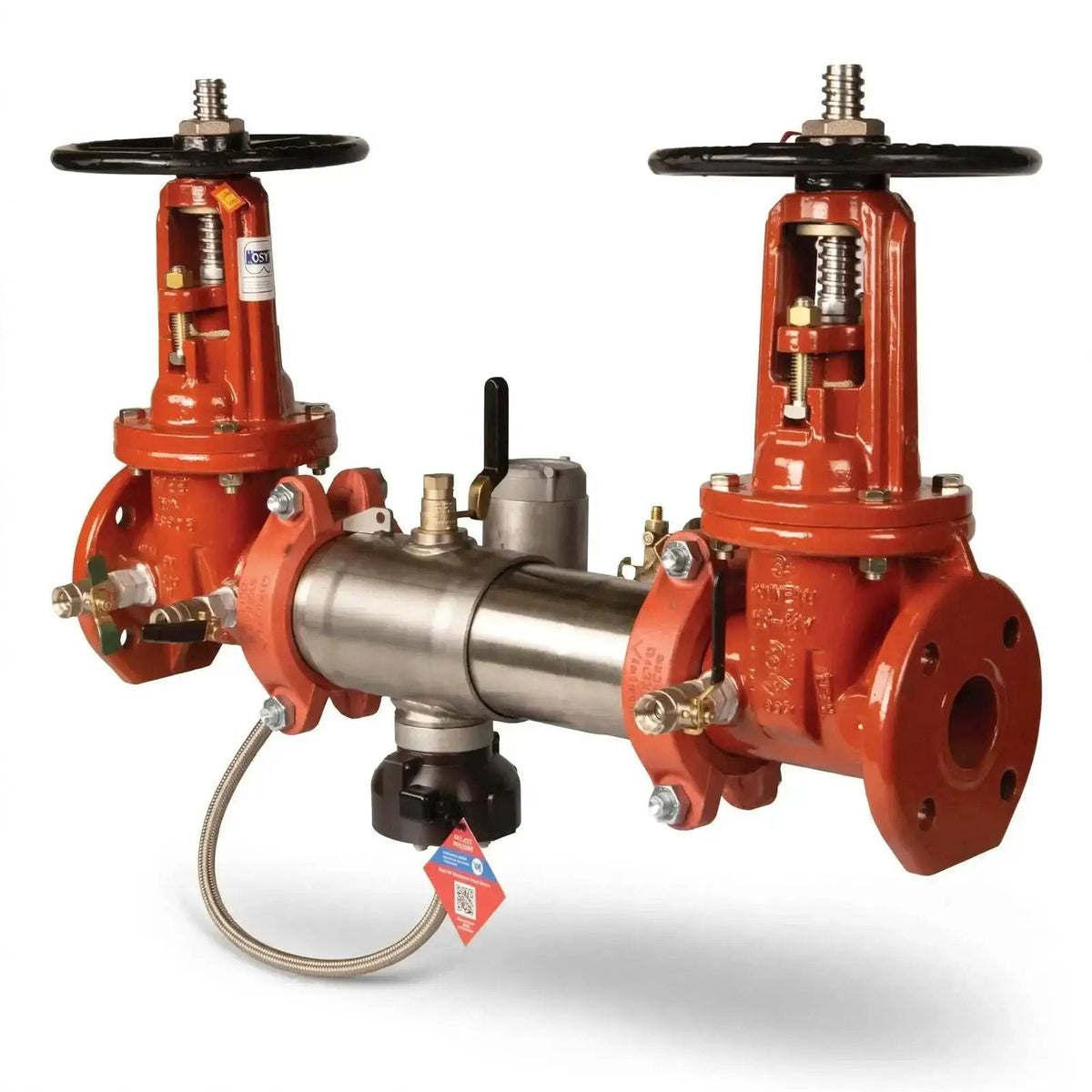 6" Backflow Preventor Valve Ames Z Grooved Butterfly for Fire Safety Systems