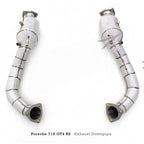 Catted High Flow Exhaust Downpipe for Porsche Cayman 718 GT4 RS 4.0L 2022-2025