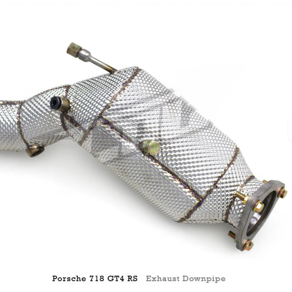 Catted High Flow Exhaust Downpipe for Porsche Cayman 718 GT4 RS 4.0L 2022-2025