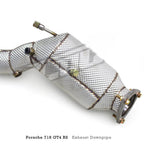 Catted High Flow Exhaust Downpipe for Porsche Cayman 718 GT4 RS 4.0L 2022-2025