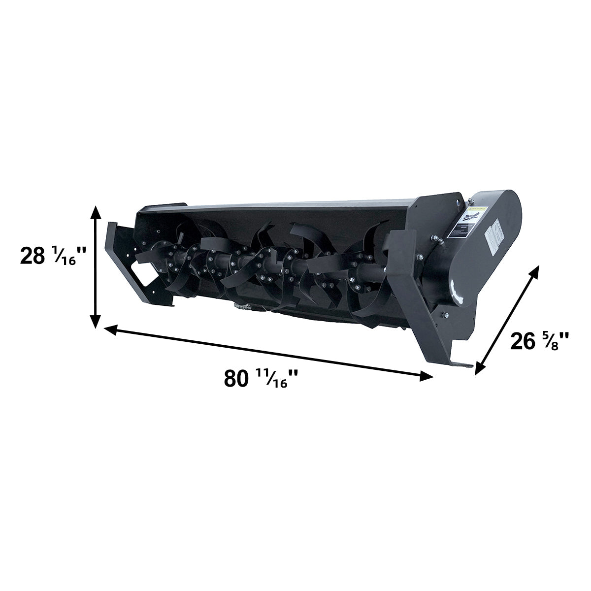 72" Hydraulic Skid Steer Rotary Tiller
