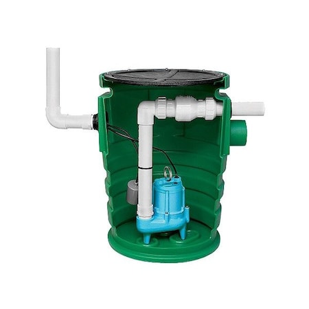 GrinderPumpSystem,20ft,1hp,115VAC
