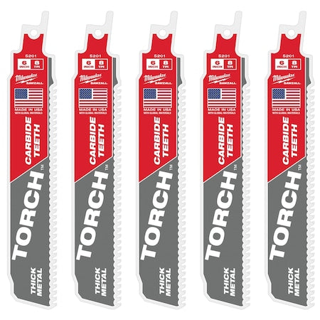 The TORCH w/CARBIDE TEETH 7T 6L 5PK