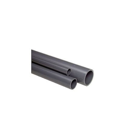 Pipe, White, 1 in Unthreaded, 10 ft L