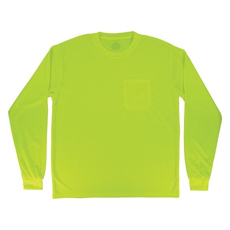Hi-Vis Shirt,XS,Lime,Long Sleeve