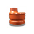 8" Fabricated Galvanized Drain Cap With 1 Outlet