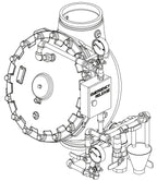 8' Model J Flow Control Valve Vertical Trim for Fire