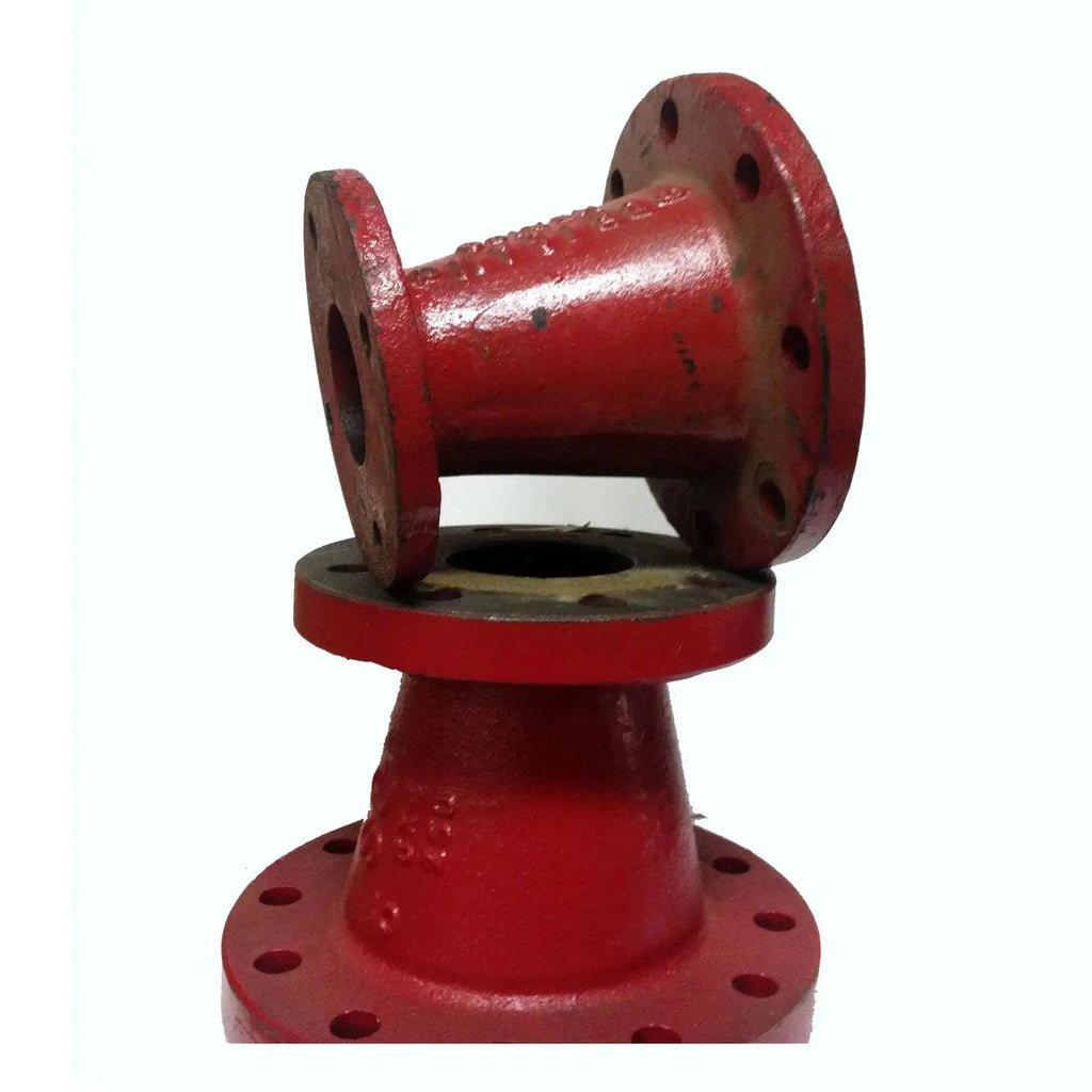 8" X 6" Black Cast Iron Flanged Reducer for Fire Safety