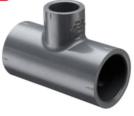 801-210 | 1-1/2X3/4 PVC REDUCING TEE SOCKET SCH80 | LASCO
