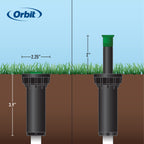 2-inch Professional Hard Top Pressure-Regulating Pop-Up Spray Head Sprinkler with 15-foot Adjustable Nozzle | 80307
