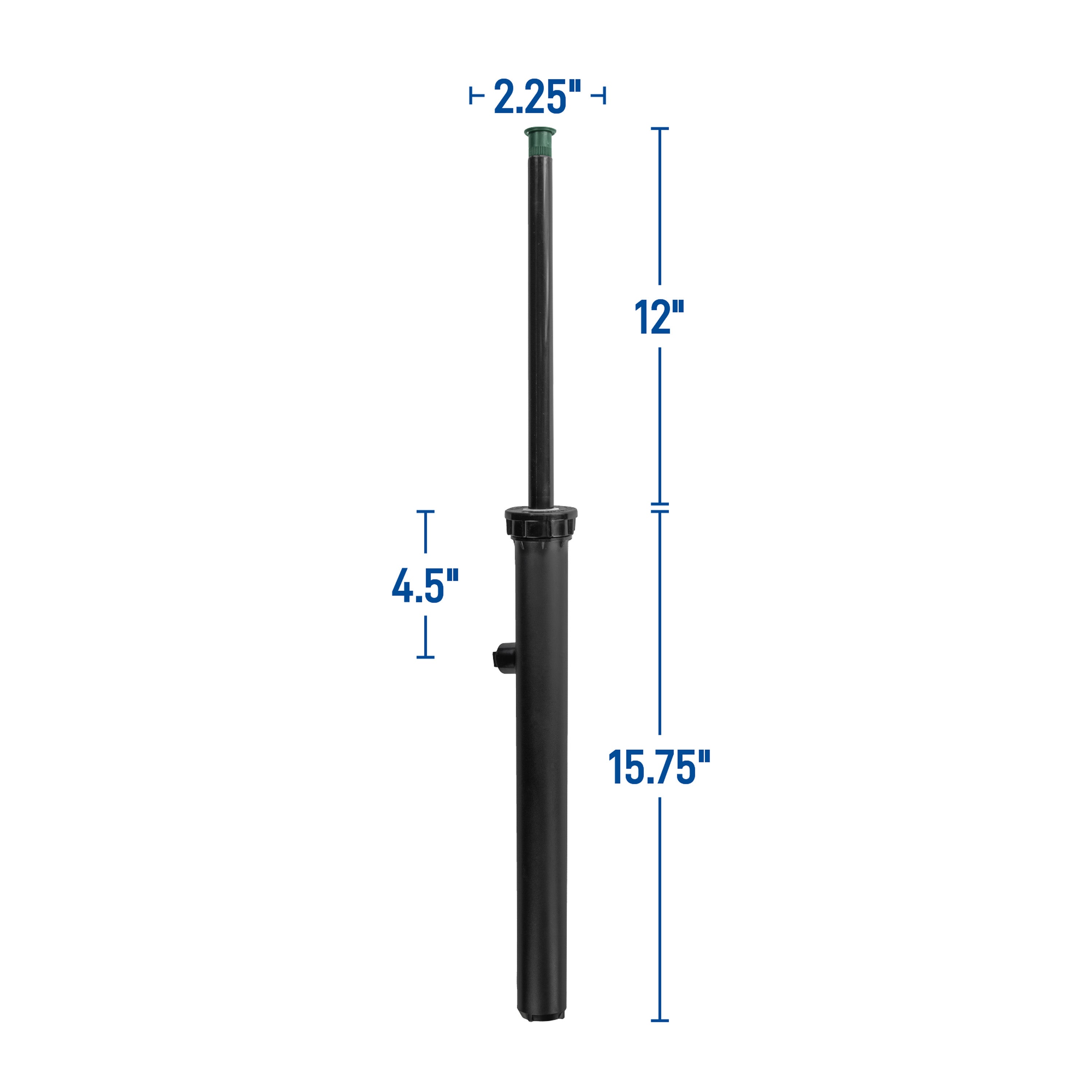 12"400 Series Spray Head w/15' Brass Adj Nozzle