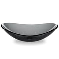 Yescom Oval Tempered Glass Bathroom Vanity Sink Grey 22x14"