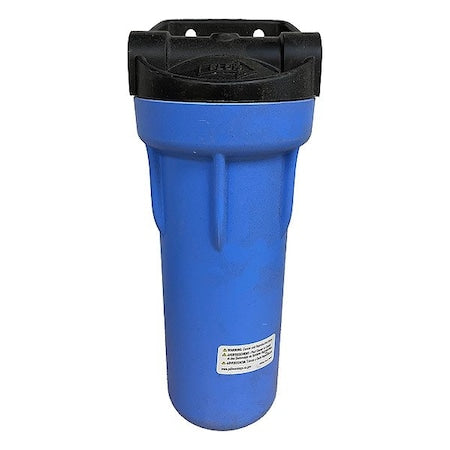 Filter Housing, 10 in H, 6 in Dia, Blue