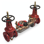 8" 3000SS OSY GXG Double Detector Check Valve by Ames Backflows for Fire Protection Systems
