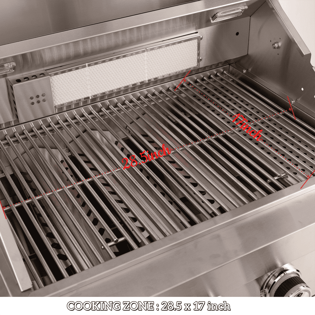 79" 4-Burner 72,000 BTU Black Outdoor Kitchen Island Grill + Side Burner + Rotisserie kit +Sink