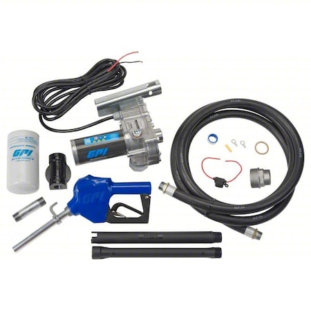 Electric Drum Pump, Aluminum, 12 V DC