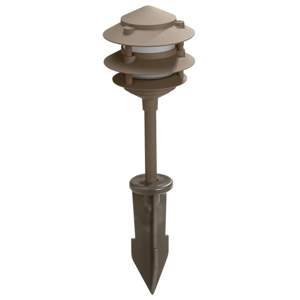 LED Aluminum Textured Bronze Landscape Path Light 86702