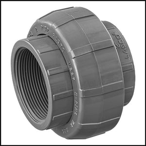 1 1/2" Schedule 80 PVC Union Threaded, 898-015 LASCO