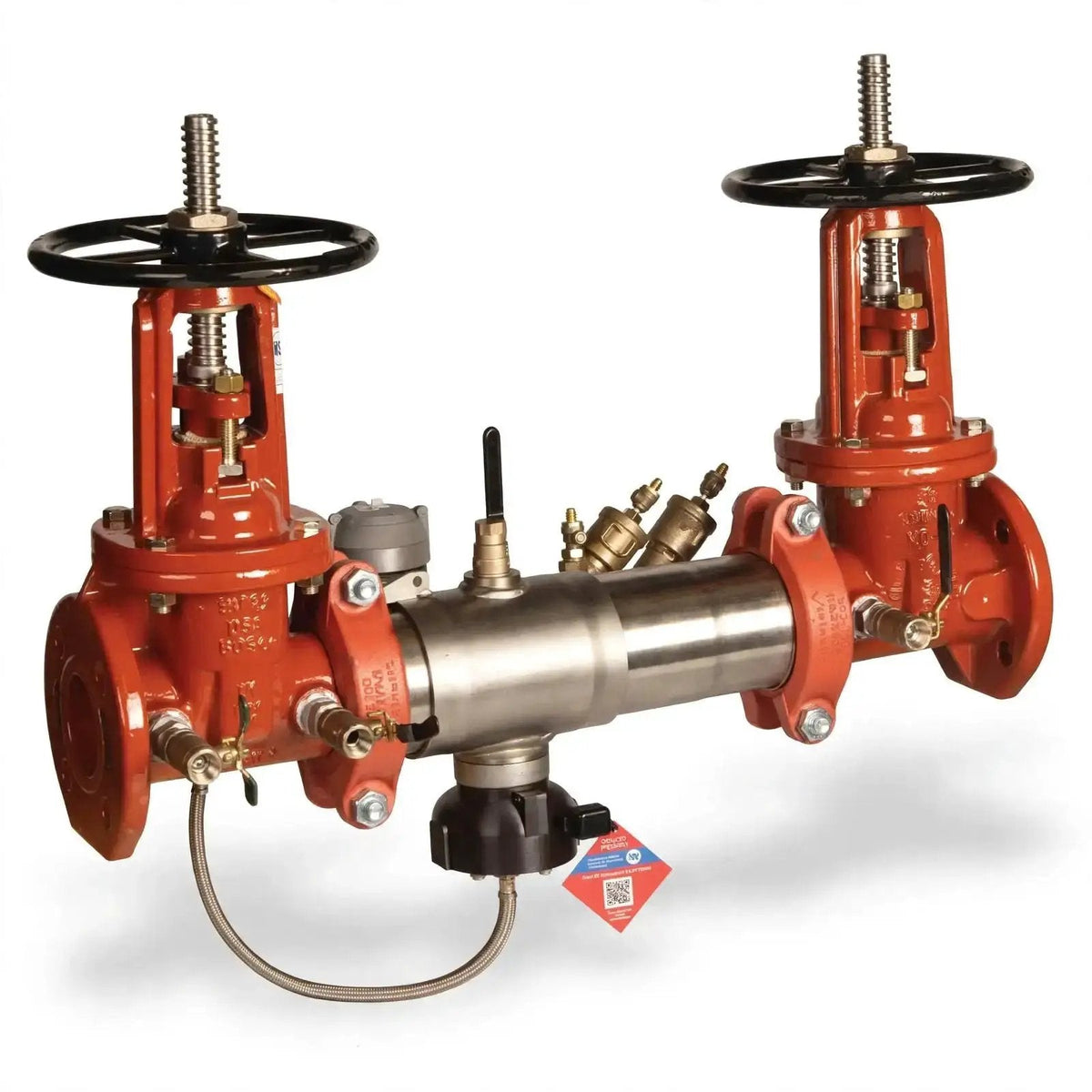 8" Backflow Preventer Valve Ames Residential N Pattern OSY Connection Fire Safety Assembly