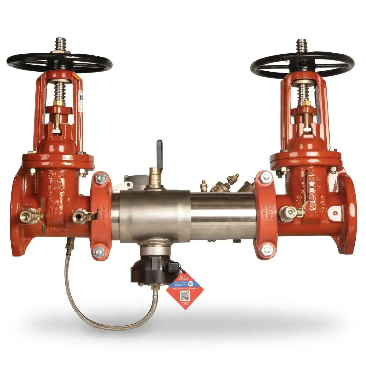 8" Backflow Preventer Valve Ames Residential N Pattern OSY Connection Fire Safety Assembly