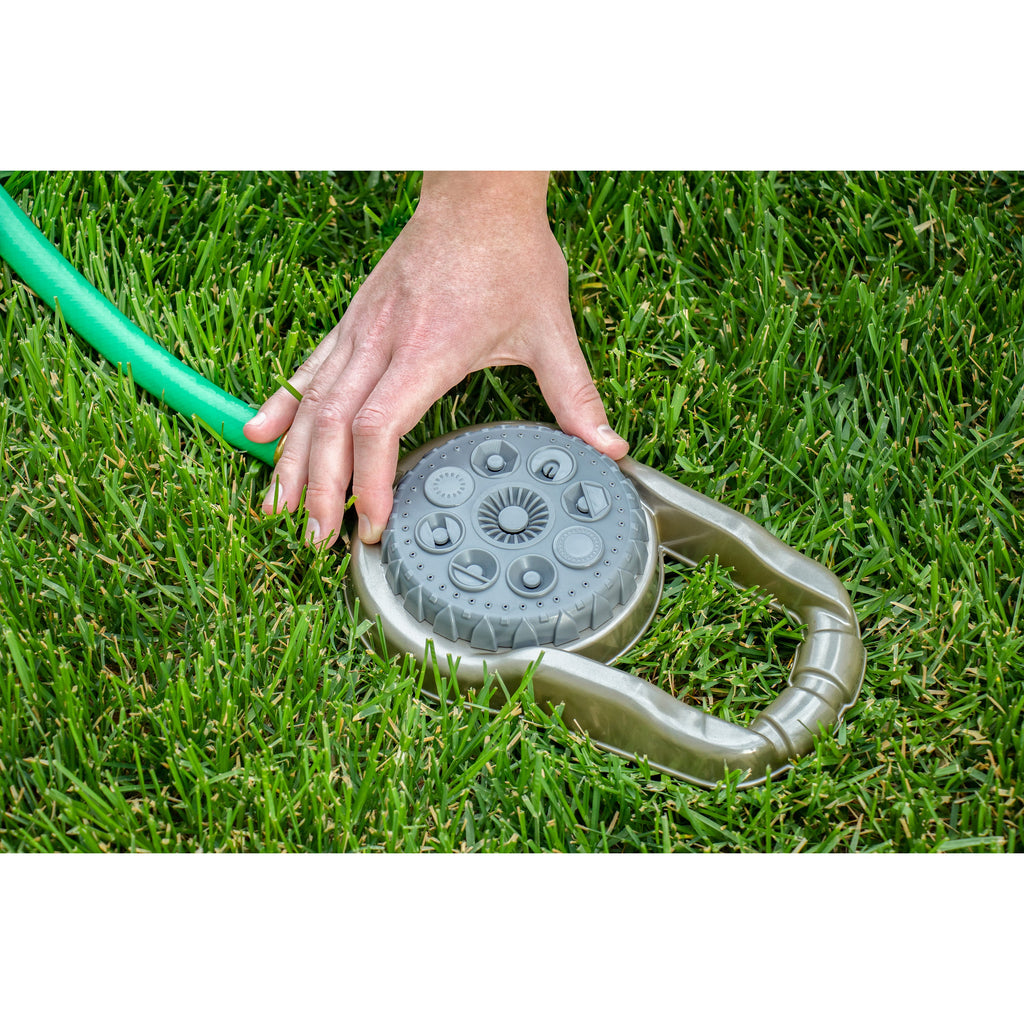 Metal 8-Pattern Lawn Sprinkler on Weighted Base | 28515