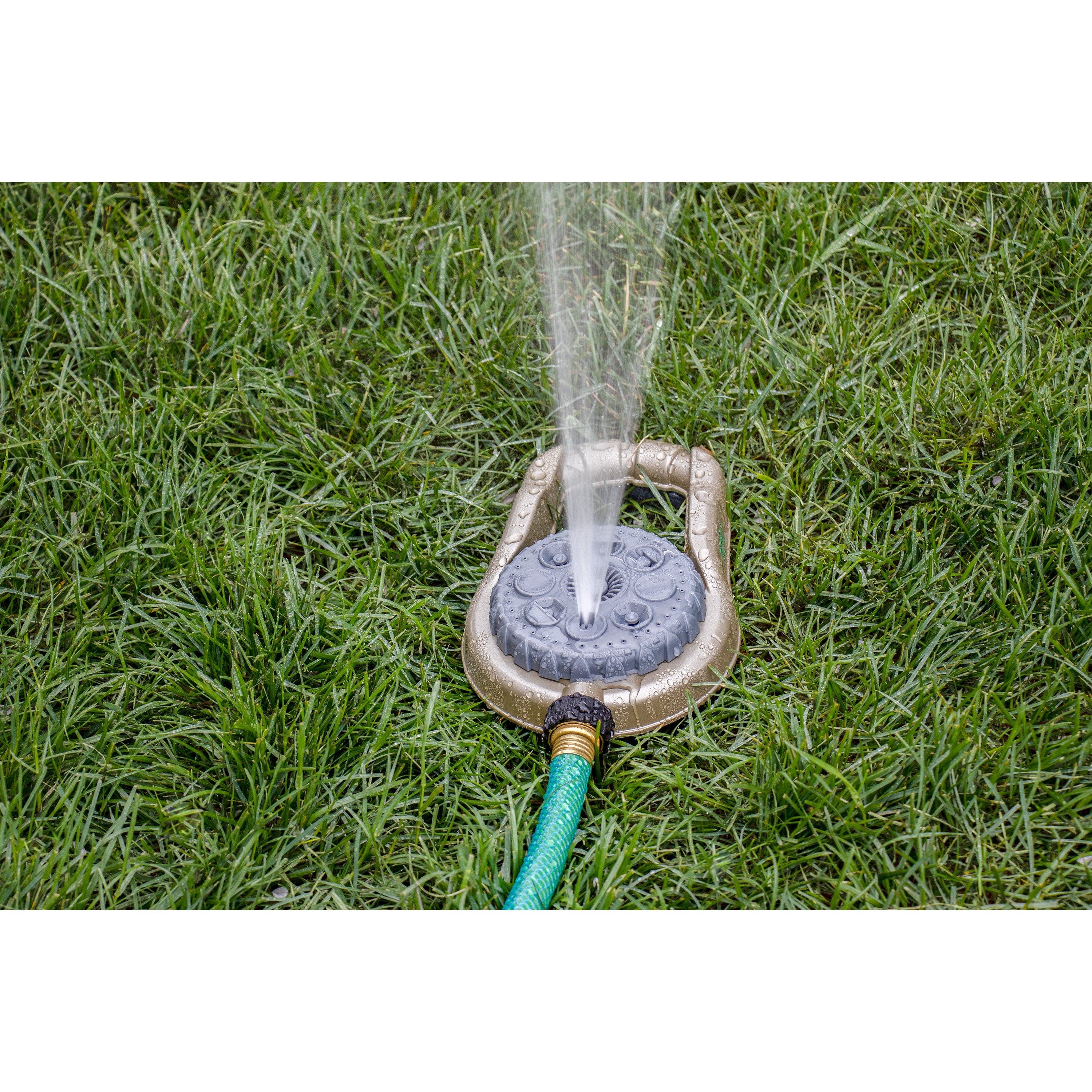Metal 8-Pattern Lawn Sprinkler on Weighted Base | 28515