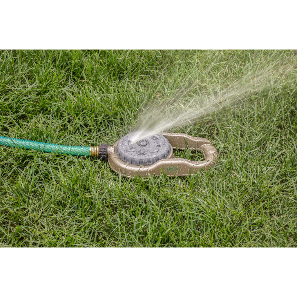 Metal 8-Pattern Lawn Sprinkler on Weighted Base | 28515