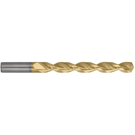 Q-Cobalt 135 Deg Wide Land Parabolic Jobber Length Drill Cleveland 2075-TN TiN HSS-CO 8% RHS/RHC,N13