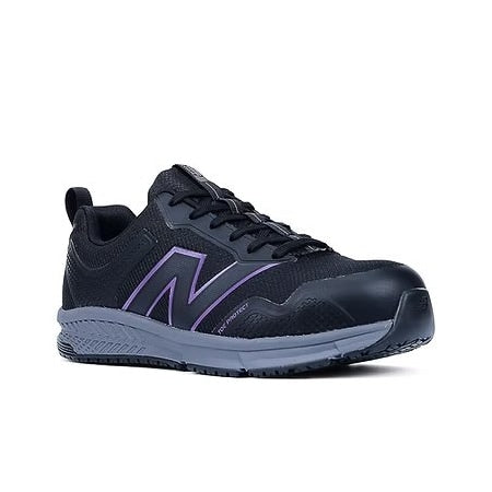 Women's Athletic Shoe, Synthetic Fabric, Synthetic Leather Upper, Black/Purple, 8 1/2