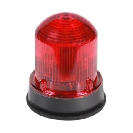 Warning Light, Red, Steady, Halogen, 120V AC, Surface Mount, 1/2 in FNPT, 3/4 in MNPT