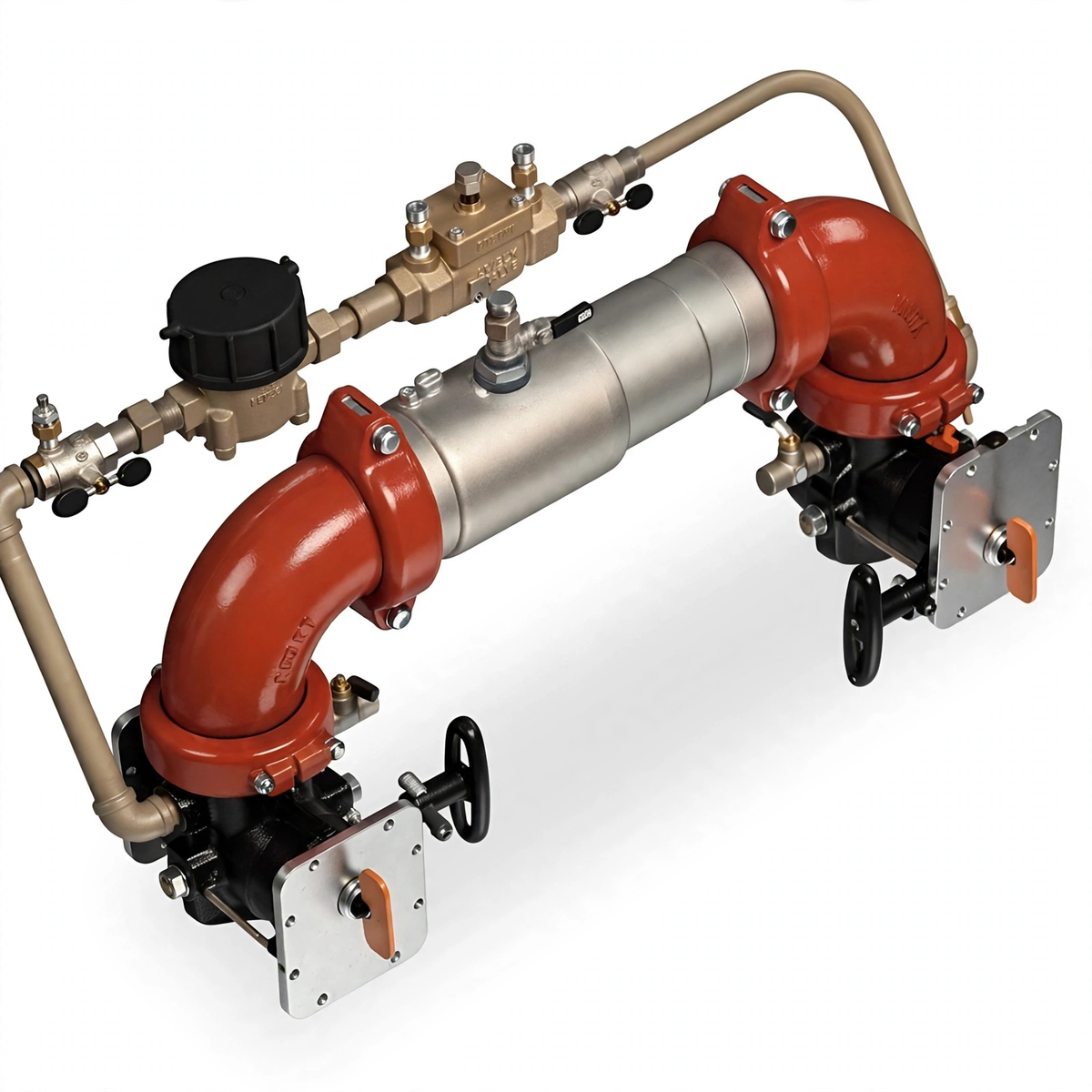8" Double Check Detector Valve by Ames Backflows for Safety Systems