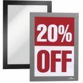 Sign Holder,5-1/2" x 8-1/2",PVC,PK2