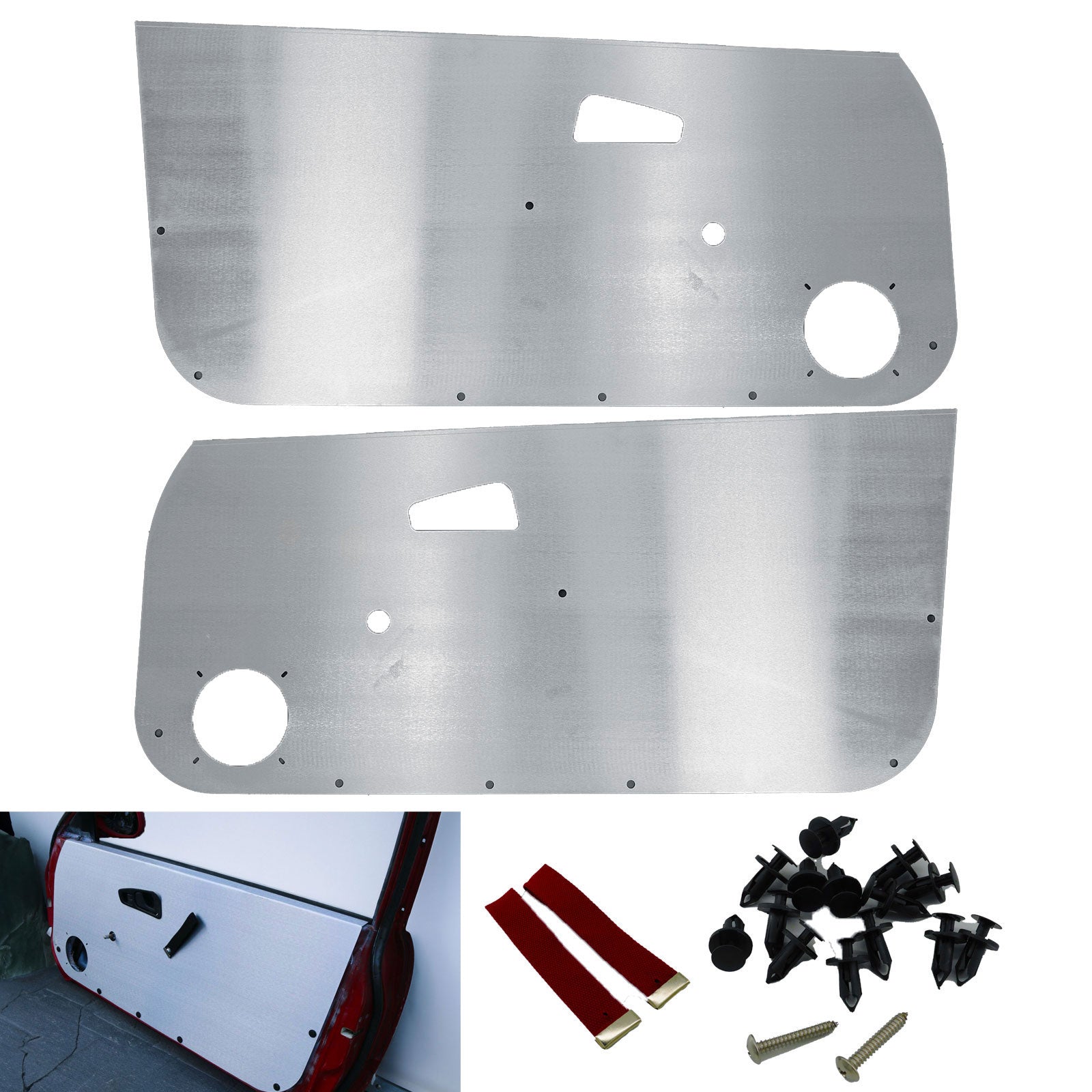 Aluminum Door Cards Panels For Honda Civic Si 92-95 Coupe Hatch EG Card US