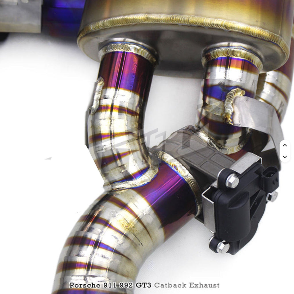 Titanium OEM Style Catback Exhaust for Porsche 992 992.1 992.2 GT3 RS GT3RS 4.0