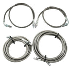 Stainless Main Front & Rear Brake Line Replacement Kit for 92-95 Honda Civic EG