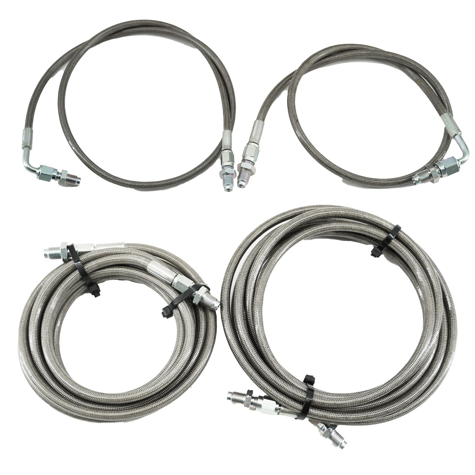 Front & Rear Brake Line Replacement Kit For 92-95 Honda Civic w/rear disc