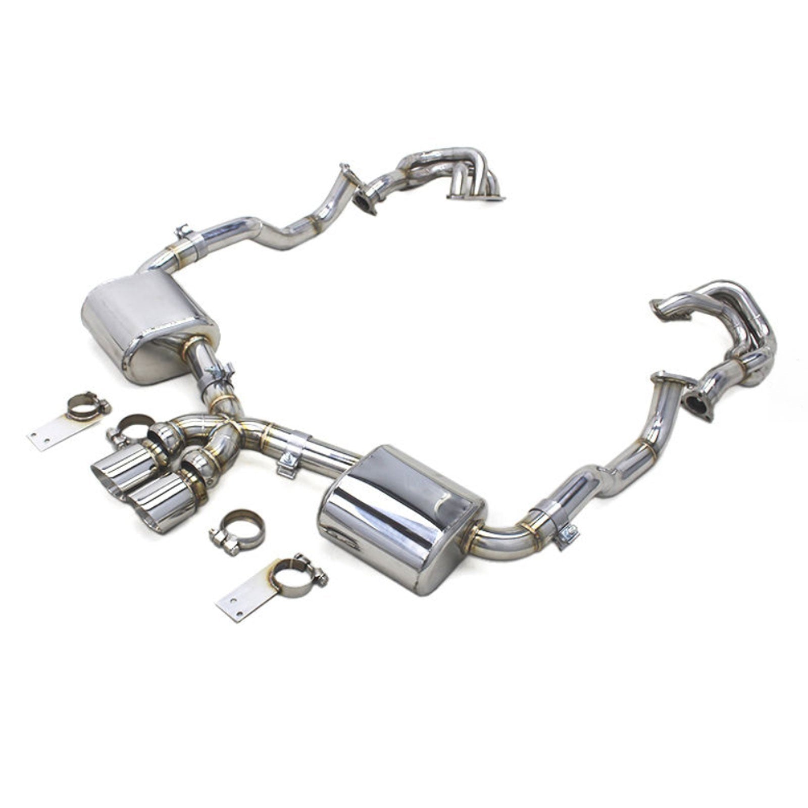 Stainless Valved Catback Exhaust for Porsche Boxster Cayman 981