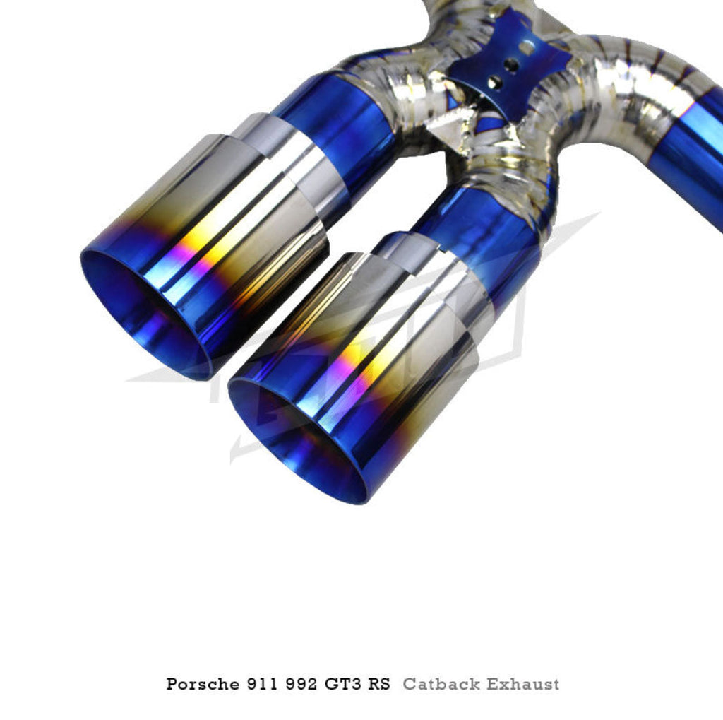 Titanium Straight Catback Exhaust for Porsche 992 992.1 992.2 GT3 RS GT3RS 4.0