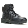 Military/Tactical Boot, All Leather Upper, Rubber Outsole, Plain Toe, Lace Up, Black, 11-1/2 EW