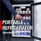 NG 85" 6-Burner 85,000 BTU Black Outdoor Kitchen Island Grill Refrigerator + Rotisserie Kit + Sink
