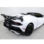VRS Style Dry Carbon Fiber Rear Wing with Base Panel for Lamborghini Huracan LP580 LP610 EVO