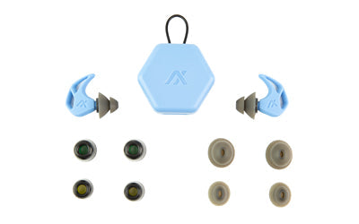 AXIL X20 |  Earplugs |  Black |  Includes (3) Silicon Tips |  (2) Foam Tips and Pocket Carry Case