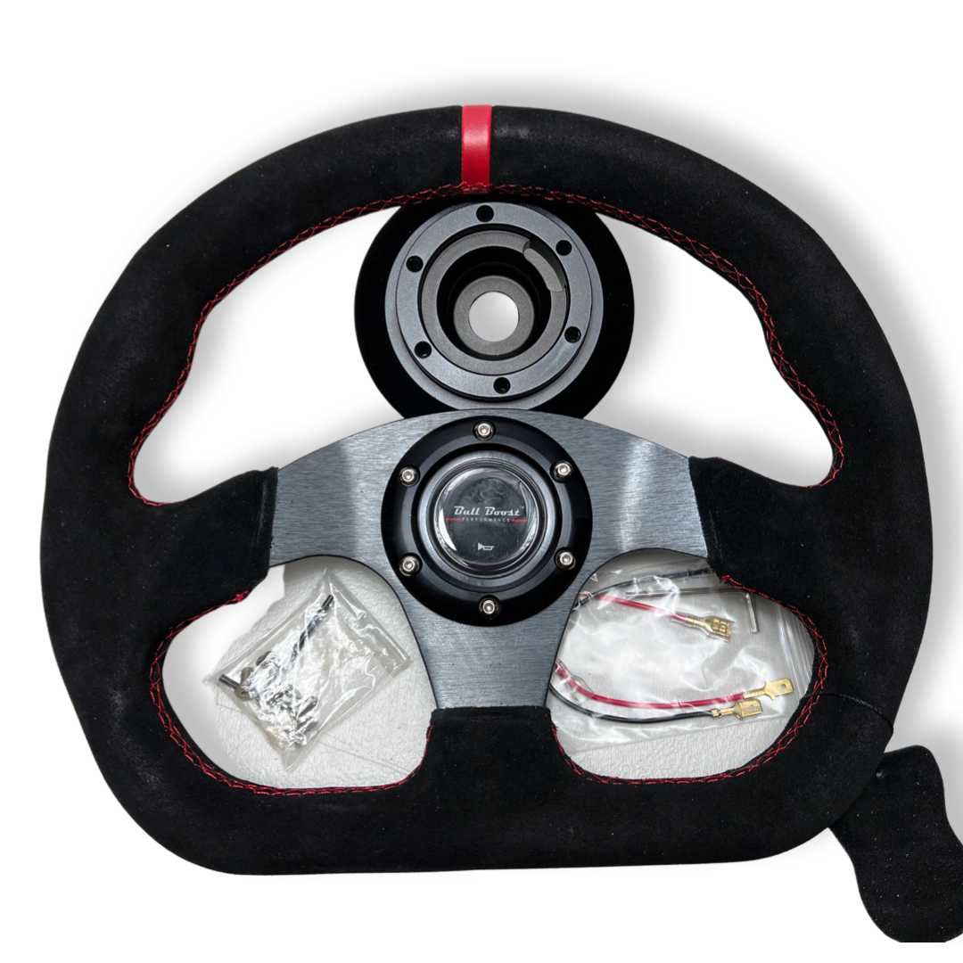 Steering Wheel + Short Hub Adapter Kit For Mustang Focus Fiesta Mazda