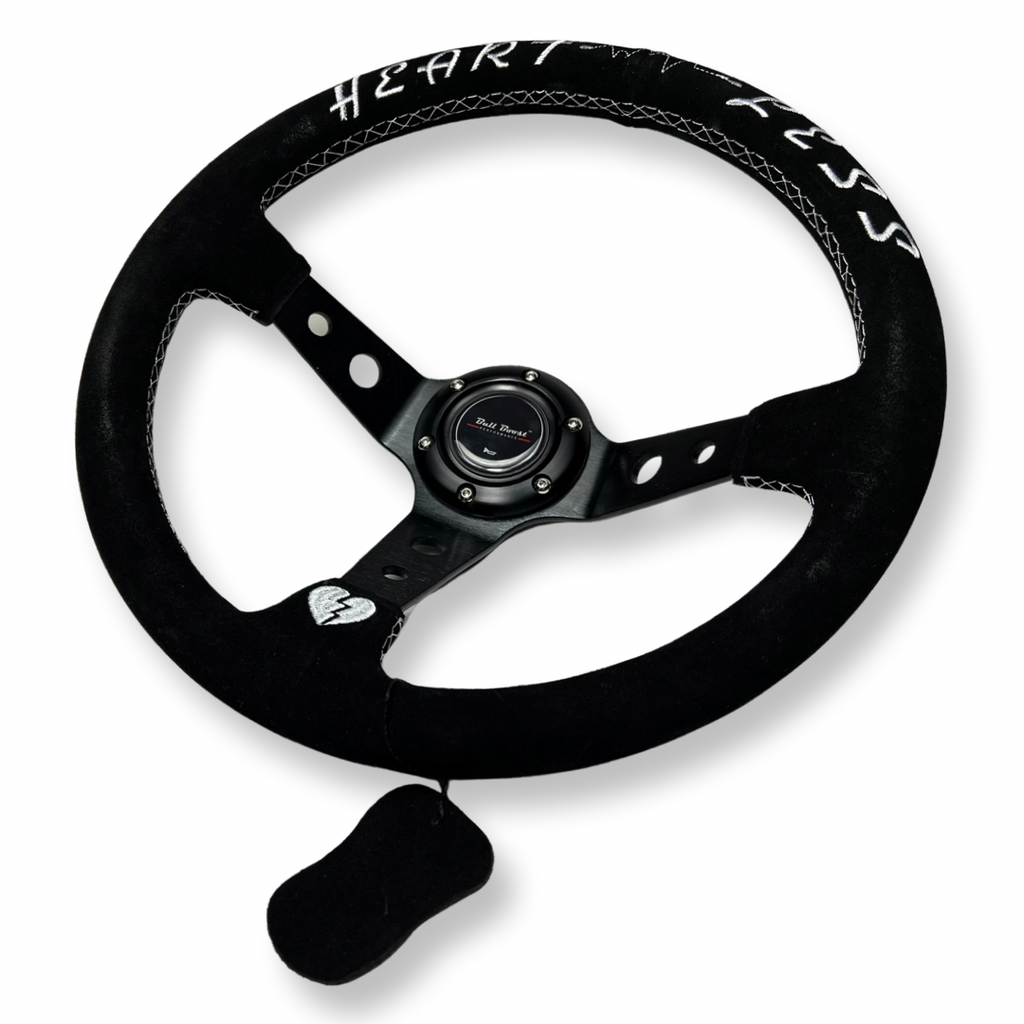 Suede Steering Wheel + Hub Adapter Kit For Subaru Impreza WRX STI Legacy Eclipse