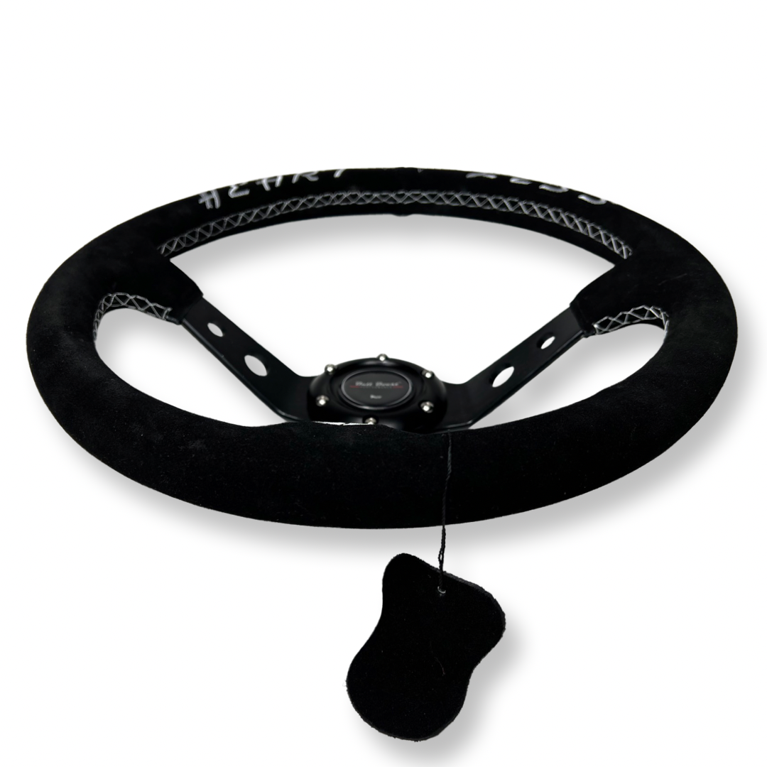 Suede Steering Wheel + Hub Adapter Kit For Subaru Impreza WRX STI Legacy Eclipse