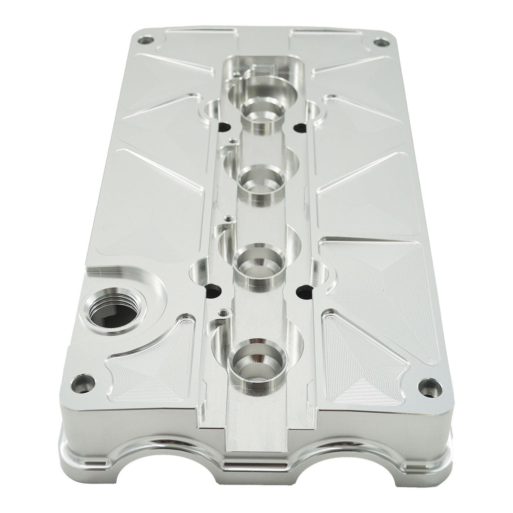 Billet B Series Vented Valve Cover Baffle B16 B18 AN10 For Honda Acura DOHC Vtec