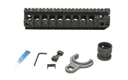 Bravo Company Quad Rail |  Picatinny Rail |  Fits AR Rifles |  9" |  Black