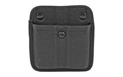 Bianchi Model 7922 AccuMold Triple Threat II Double Magazine Pouch |  Fits Browning Hi-Power |  Nylon |  Black Finish